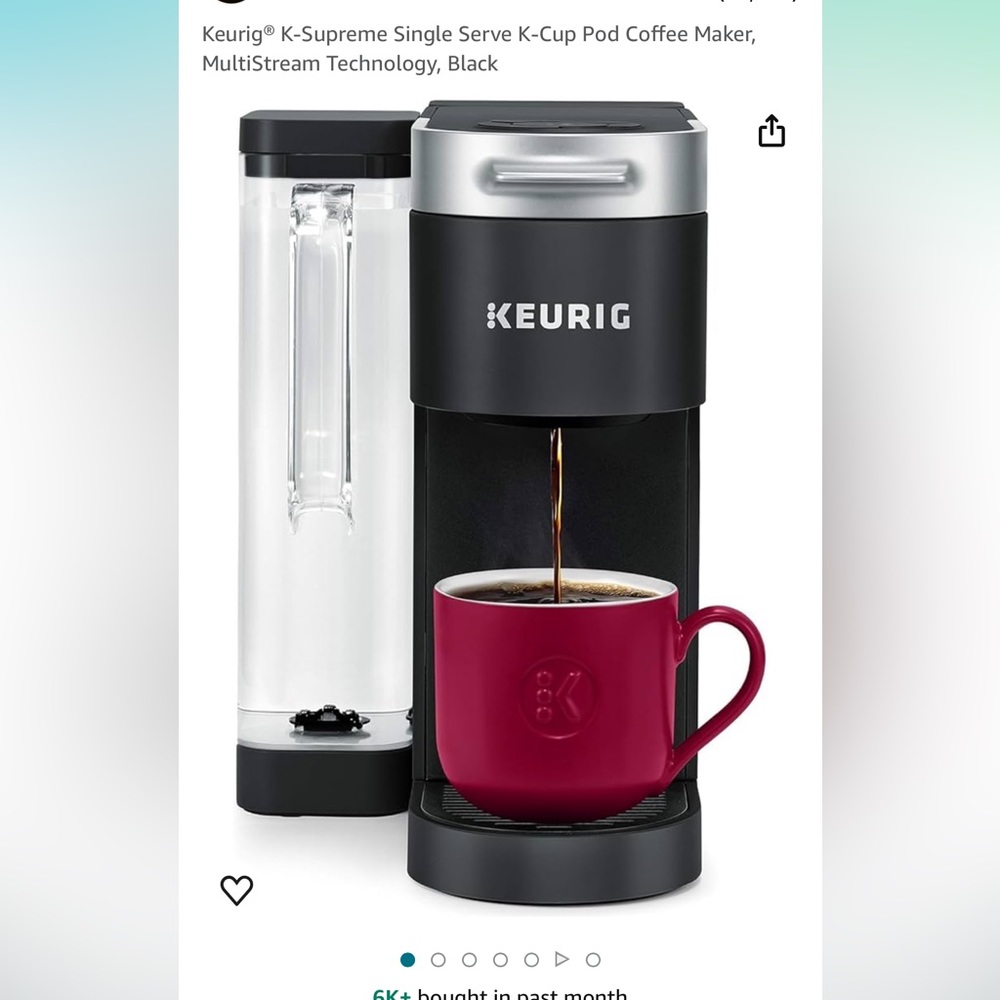 Keurig K-Supreme Single Serve K-cup Pod coffee Maker